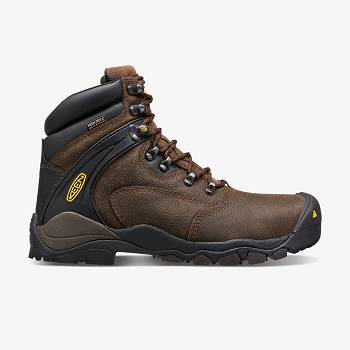 KEEN Louisville 6" (Steel Toe) - Hnede Pracovne Cizmy Panske, KEEN225